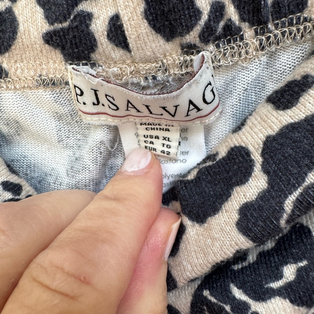 Leopard Print Women's Pajamas - Picture 3 of 4